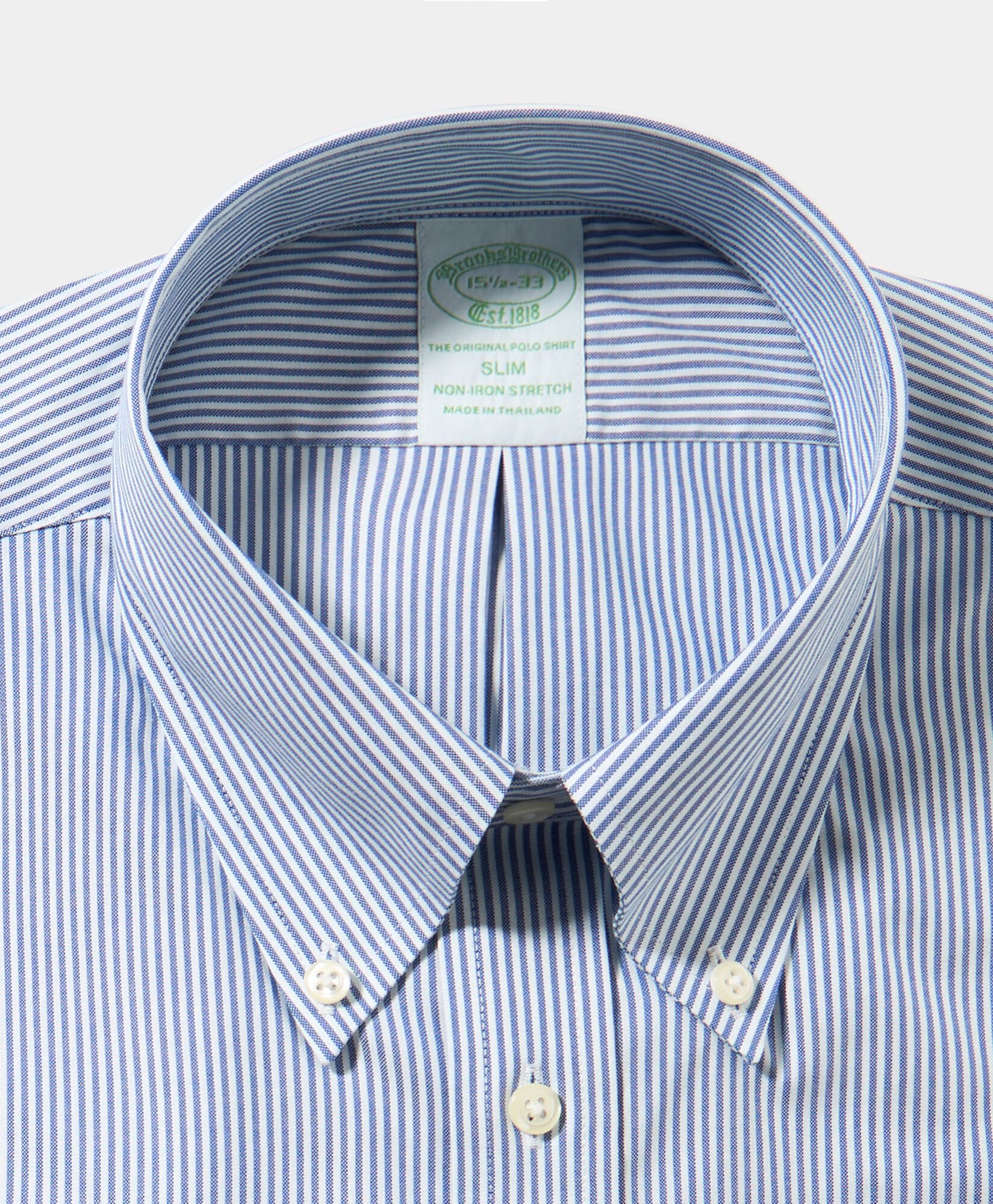 Regular Fit Non-Iron Oxford Shirt with Button Down Collar
