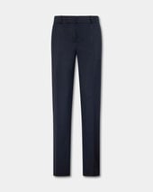 Brooks Brothers Pinstripe Cigarette Fit Virgin Wool Trousers Navy