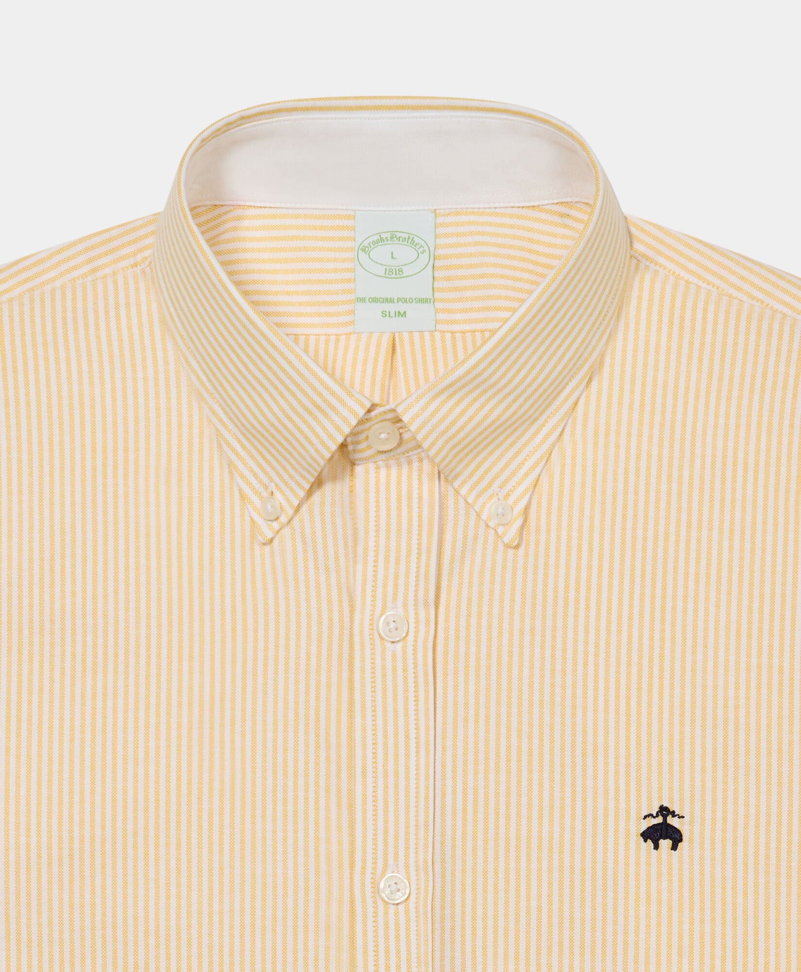 Slim Fit Oxford Shirt with Button Down Collar