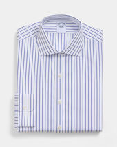 Brooks Brothers Camicia Regular Fit con Collo Inglese Blu Acceso
