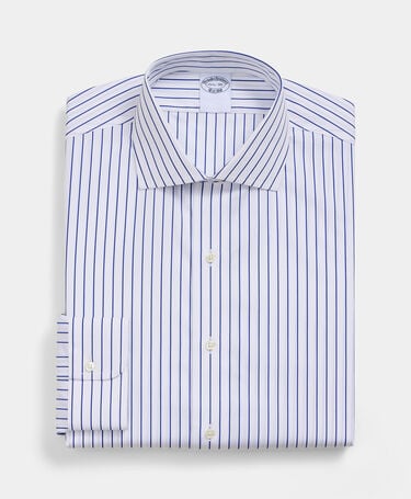 Brooks Brothers Camicia Regular Fit con Collo Inglese Blu Acceso