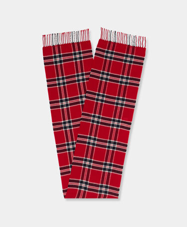 Brooks Brothers Plaid Wool Scarf Red
