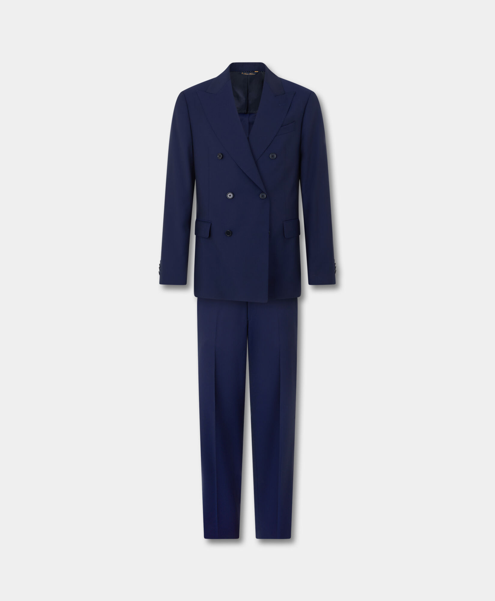 Double Breasted Weave Virgin Wool Suit
