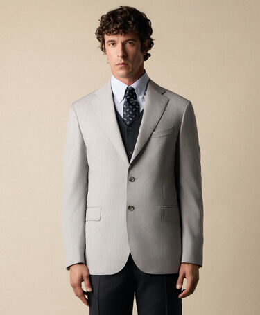 Brooks Brothers Virgin Wool Blazer Light Grey
