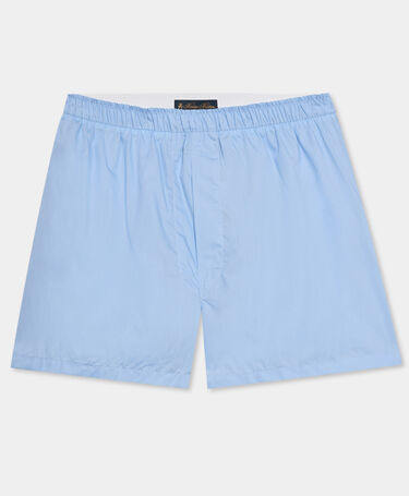Brooks Brothers Boxer en PopeLine de Coton Bleu Clair