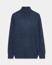 Brooks Brothers Donegal Wool Blend Turtleneck Navy