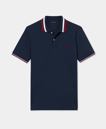 Brooks Brothers Polo de Algodón Piqué Azul Marino
