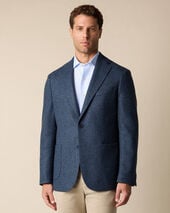 Brooks Brothers Herringbone Tweed Blazer Light Blue