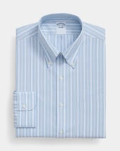 Brooks Brothers Regular Fit Non-Iron Oxford Pinpoint Button Down Shirt Light Blue