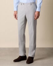 Brooks Brothers Virgin Wool Trousers Light Grey