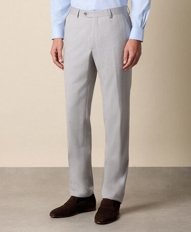 Brooks Brothers Virgin Wool Trousers Light Grey