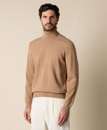 Brooks Brothers Lambswool Turtleneck Camel
