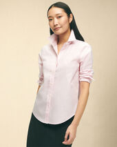 Brooks Brothers Classic Fit Non-Iron Oxford Shirt with Forward Point Collar Pink