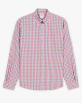 Brooks Brothers Friday Regular Fit Hemd aus Popeline mit Button Down Kragen Pink