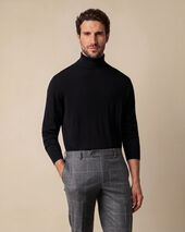 Brooks Brothers Merino Wool Turtleneck Sweater Black