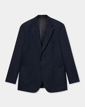 Brooks Brothers Hopsack Virgin Wool Blazer Navy