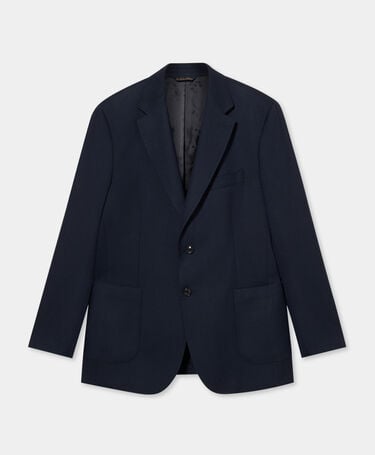 Brooks Brothers Blazer aus Hopsack-Virgin-Wolle Marineblau