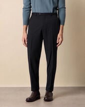 Brooks Brothers Hose aus Schurwolle Performance Twill Schwarz
