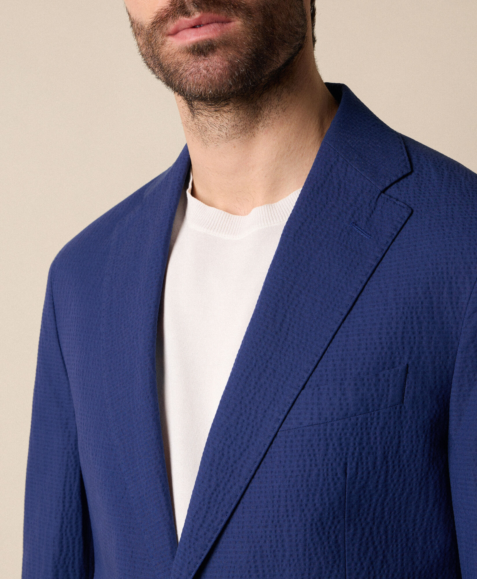 Seersucker Cotton Blazer