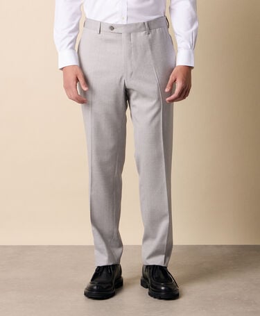 Brooks Brothers Virgin Wool Trousers Light Grey