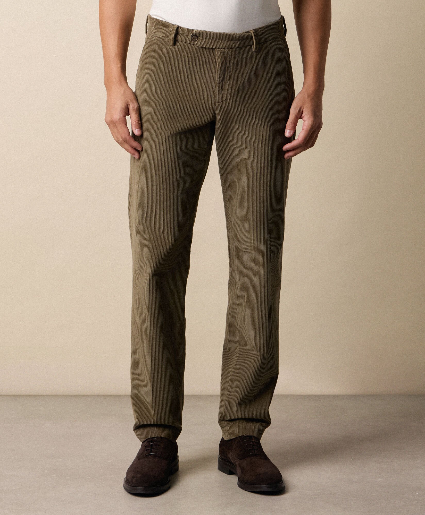 Regular Fit Cotton Corduroy Chino