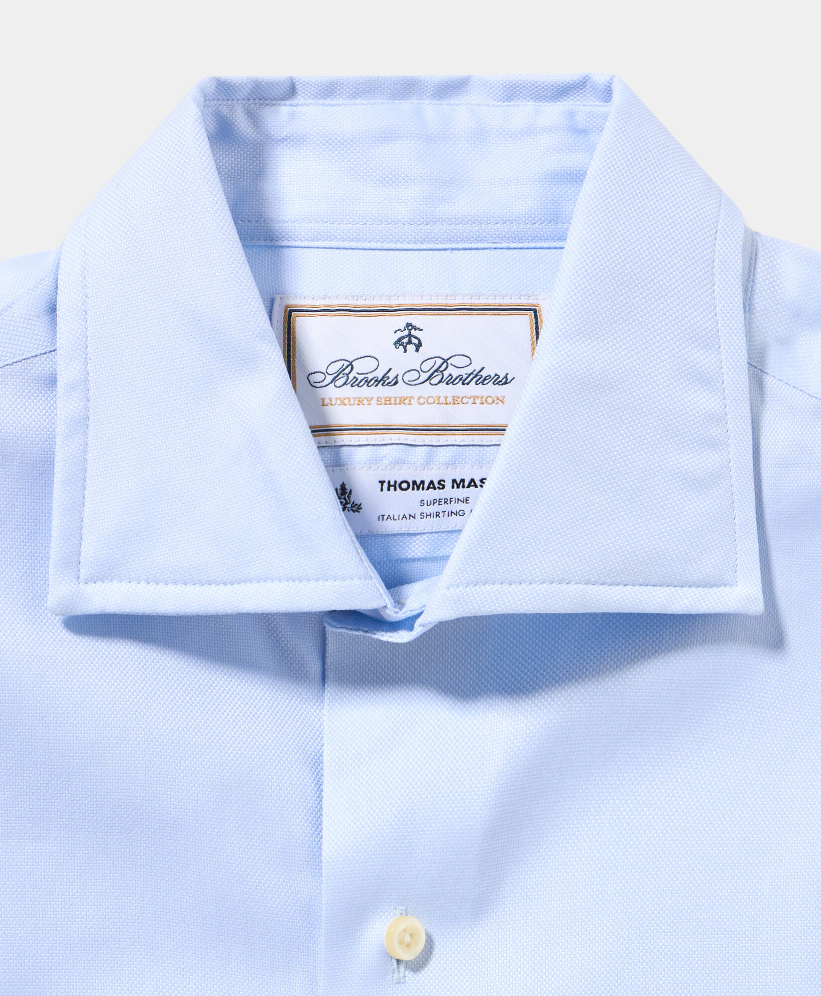 Thomas Mason Regular Fit Shirt with English Spread Collar