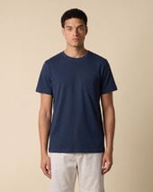 Brooks Brothers T-shirt z bawełny z kieszonką Granatowy