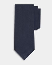 Brooks Brothers Unifarbene Krawatte aus Seide Marineblau