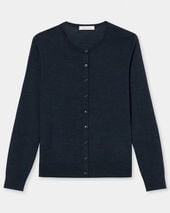 Brooks Brothers Cardigan Relaxed aus Merinowolle Dunkelblau