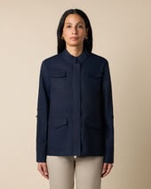 Brooks Brothers Safari Jacket Navy