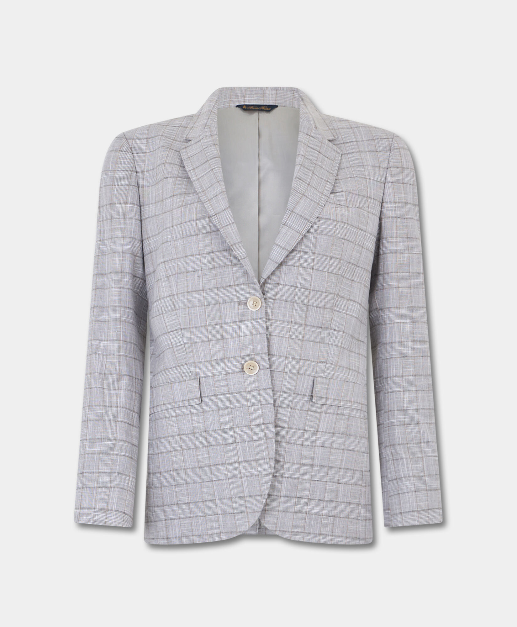 Glen Plaid Cotton Blazer