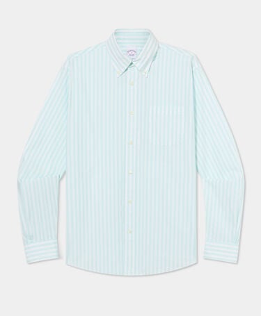 Brooks Brothers Regular Fit Friday Hemd mit Button-Down-Kragen Türkis