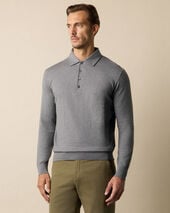 Brooks Brothers Cotton-Cashmere Polo Grey