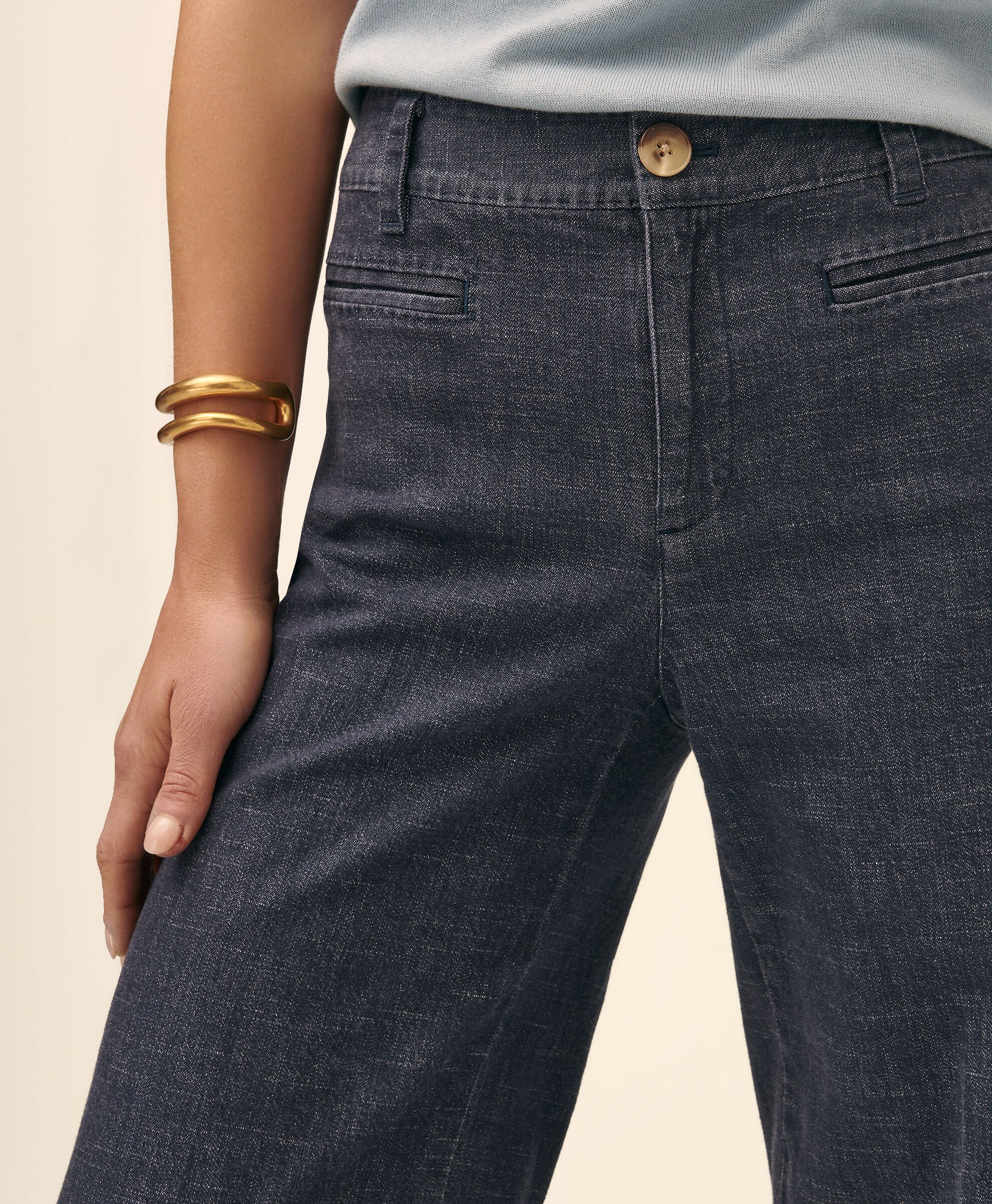 Classic Fit Denim Trousers