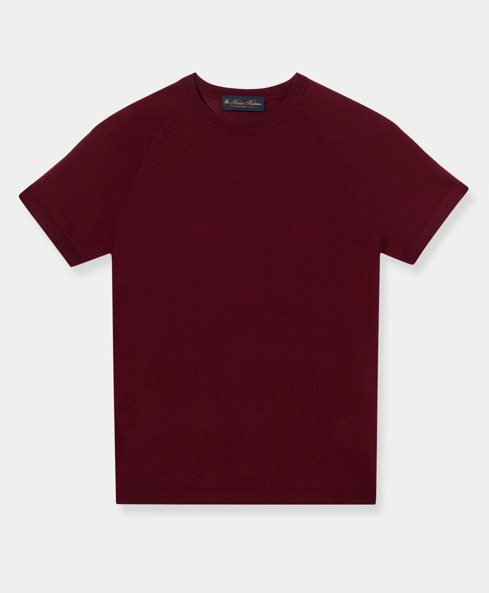 Short-Sleeved Merino Wool Crewneck