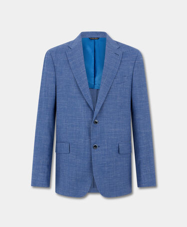 Brooks Brothers Basket Weave Blazer Light Blue