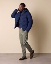 Brooks Brothers Giacca Imbottita con Cappuccio Blu Marino