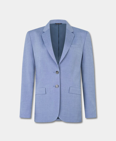 Brooks Brothers Blazer en Misto Lana Azul Claro
