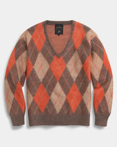 Brooks Brothers Brooks Brothers x Needles - Argyle-Pullover aus Mohair Braun Brooks Brothers Brooks Brothers x Needles - Argyle-Pullover aus Mohair Braun