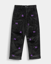 Brooks Brothers Brooks Brothers x Needles - Bestickte Hose aus Cordsamt Schwarz Brooks Brothers Brooks Brothers x Needles - Bestickte Hose aus Cordsamt Schwarz