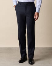 Brooks Brothers Virgin Wool Blend Trousers Navy
