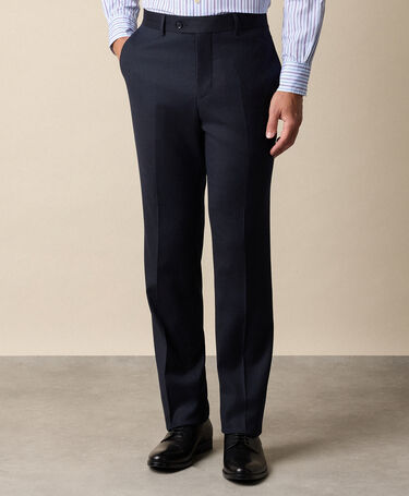 Brooks Brothers Virgin Wool Blend Trousers Navy
