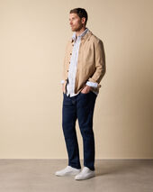 Brooks Brothers Veste Chemise en Cuir Suédé Naturel