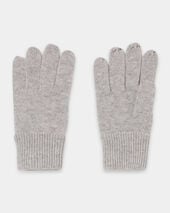 Brooks Brothers Cashmere Gloves Light Grey