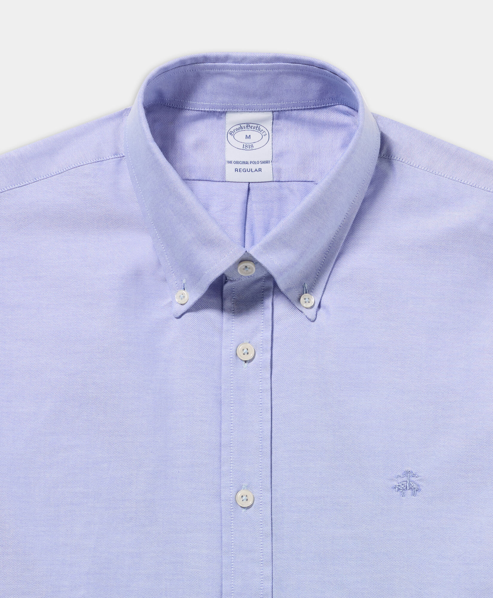 Regular Fit Oxford Shirt with Button Down Collar