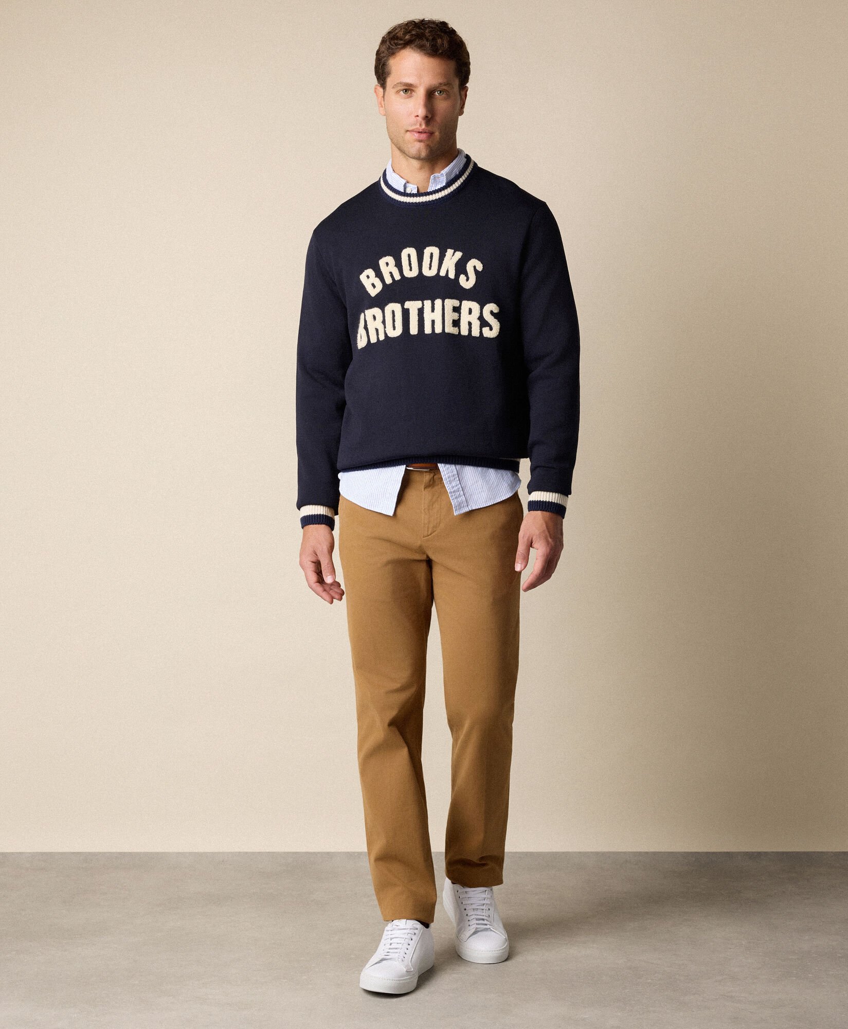 Regular Fit Oxford Shirt with Button Down Collar