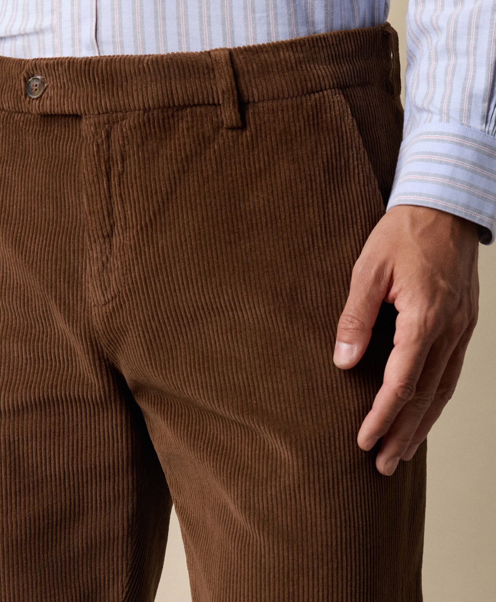 Regular Fit Cotton Corduroy Chino