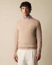 Brooks Brothers Lambswool Crewneck Camel