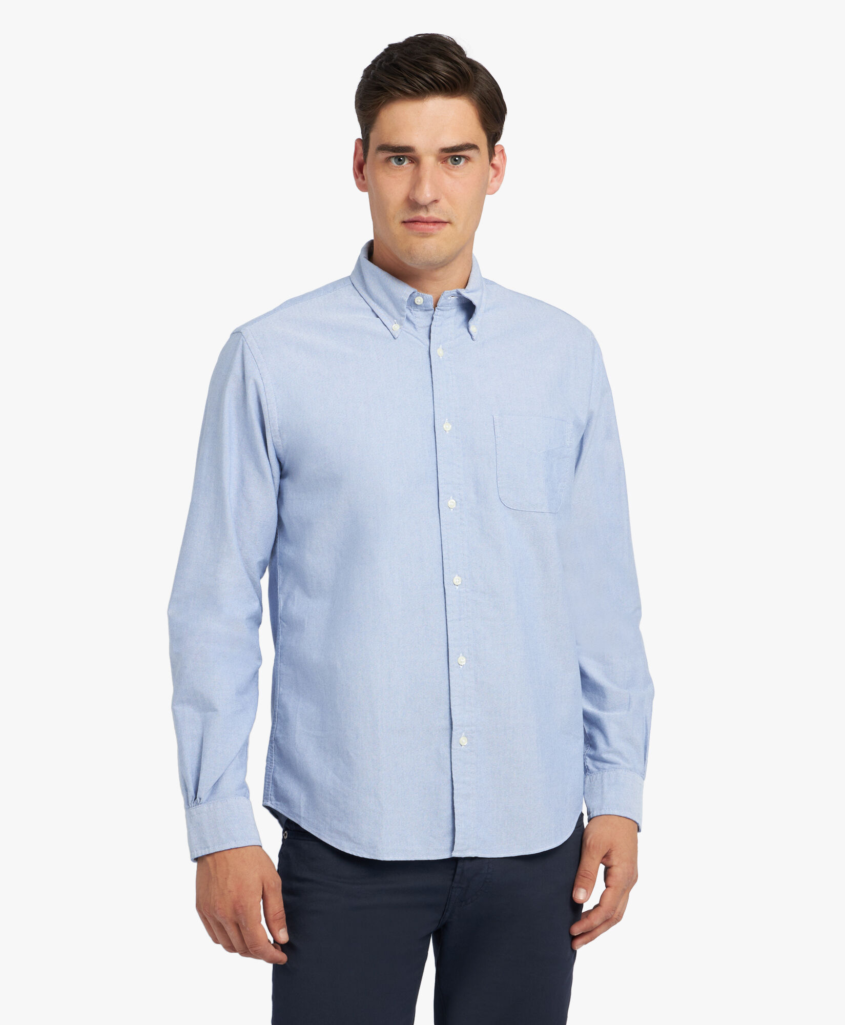 Regular Fit Oxford Friday Shirt with Button Down Collar