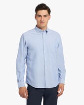 Brooks Brothers Regular Fit Oxford Friday Shirt with Button Down Collar Blue